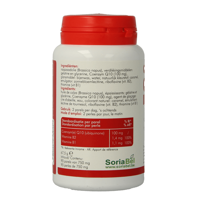 SoriaBel Ubiquinone CoQ10 100mg 90 Softgels - DrogistWereld