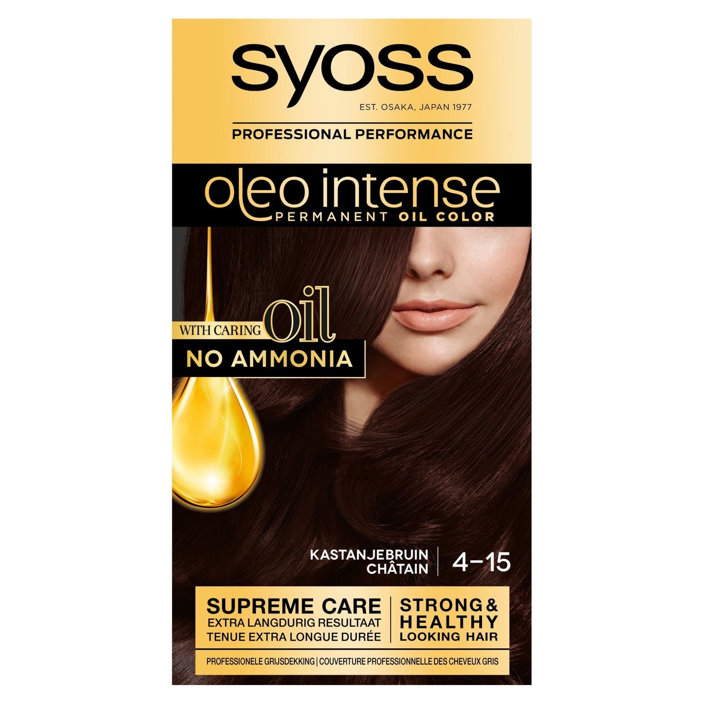 Syoss Color Oleo Intense 4 - 15 kastanjebruin haarverf 1 Set - DrogistWereld