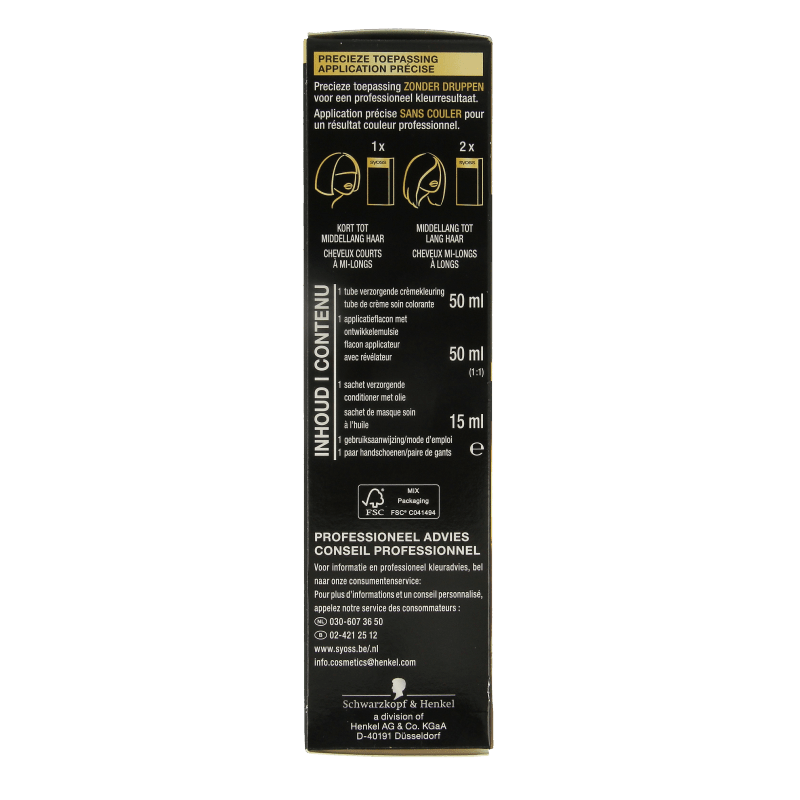 Syoss Color Oleo Intense 8 - 05 beige blond haarverf 1 Set - DrogistWereld