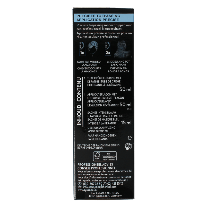 Syoss Permanent cool color 7 - 46 middenblond 1 Set - DrogistWereld