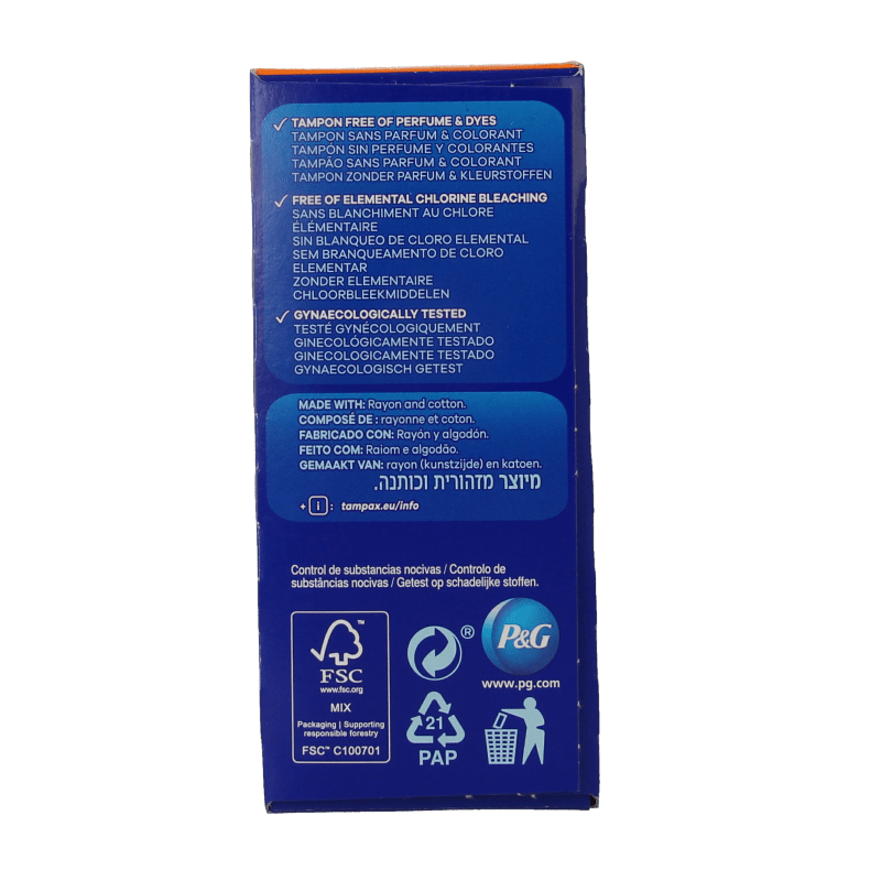 Tampax Tampons super plus 20 Stuks - DrogistWereld