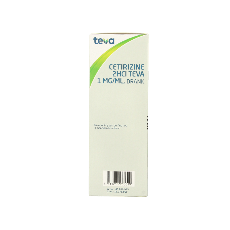 Teva Cetirizine 2HCl 1mg/ml 200 Milliliter - DrogistWereld