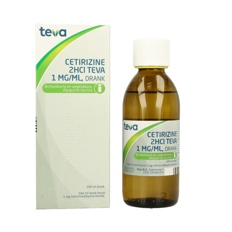 Teva Cetirizine 2HCl 1mg/ml 200 Milliliter - DrogistWereld