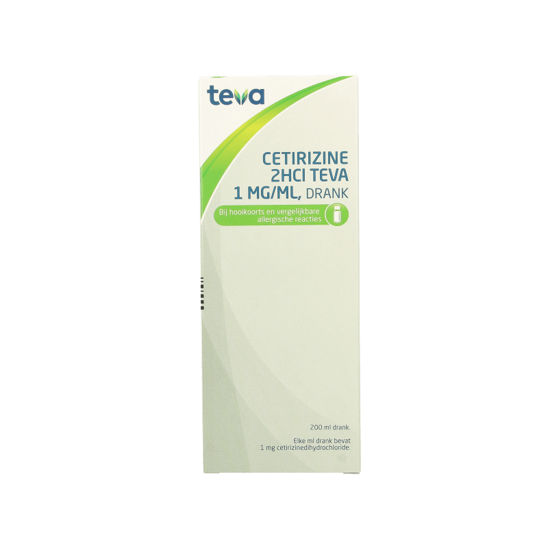 Teva Cetirizine 2HCl 1mg/ml 200 Milliliter - DrogistWereld