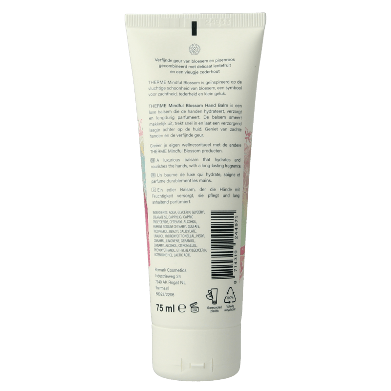 Therme Mindful blossom hand balm 75 Milliliter - DrogistWereld