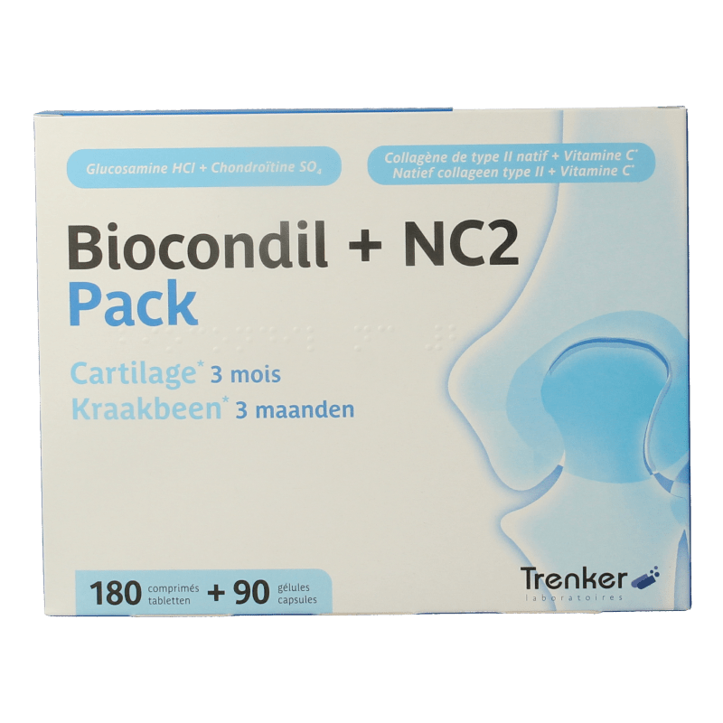 Trenker Biocondil 180 tabs + NC2 90 caps pack 1 Set - DrogistWereld