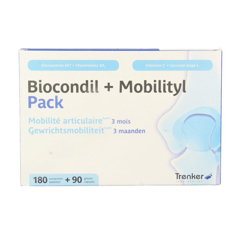 Trenker Duopack Biocondil 180 tabs + Mobilityl 90 caps (NF 1 Set - DrogistWereld