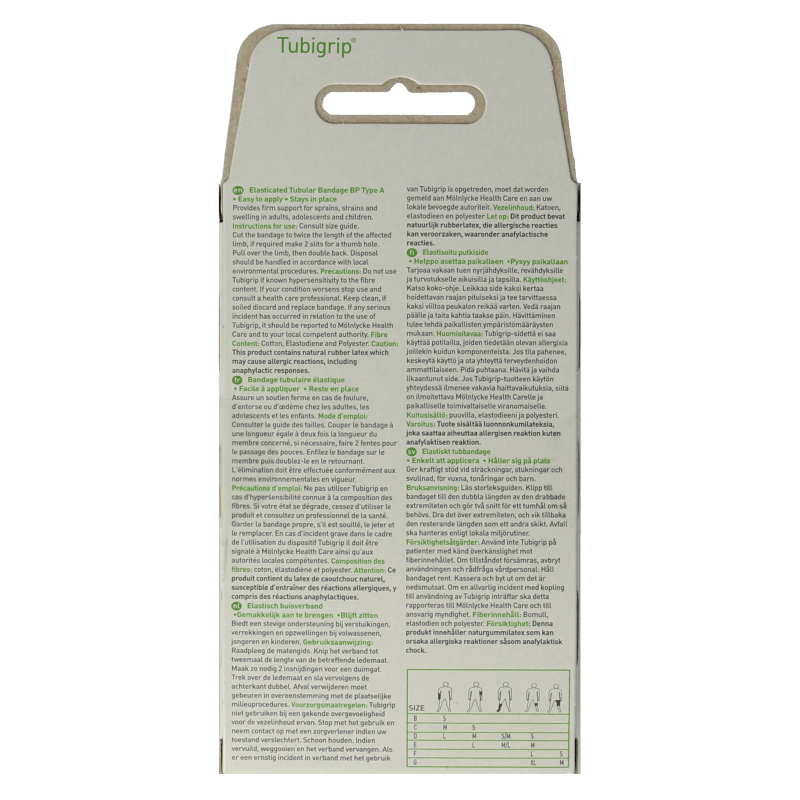 Tubigrip Elastisch buisverband E huid 1547 1 Stuks - DrogistWereld