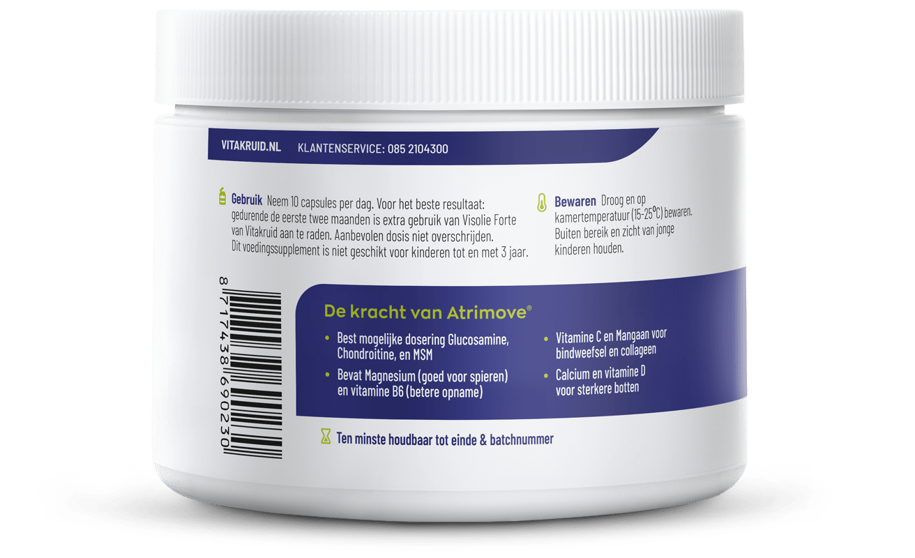 Vitakruid Atrimove Glucosamine Chondroitine MSM Complex 300 Capsules - DrogistWereld