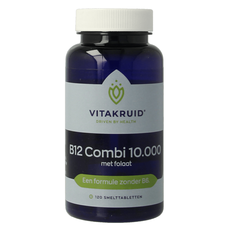 Vitakruid B12 Combi 10.000 met Actief Folaat 120 Smelttabletten - DrogistWereld