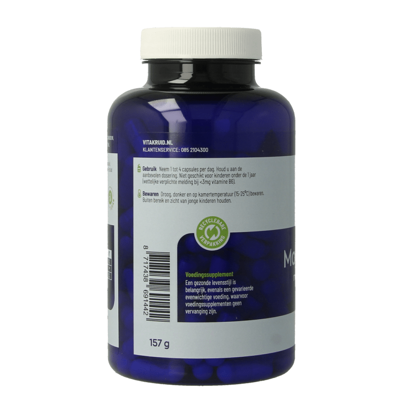 Vitakruid Magnesium Tauraat met Vitamine B6 (P - 5 - P) 180 Vegetarische capsules - DrogistWereld