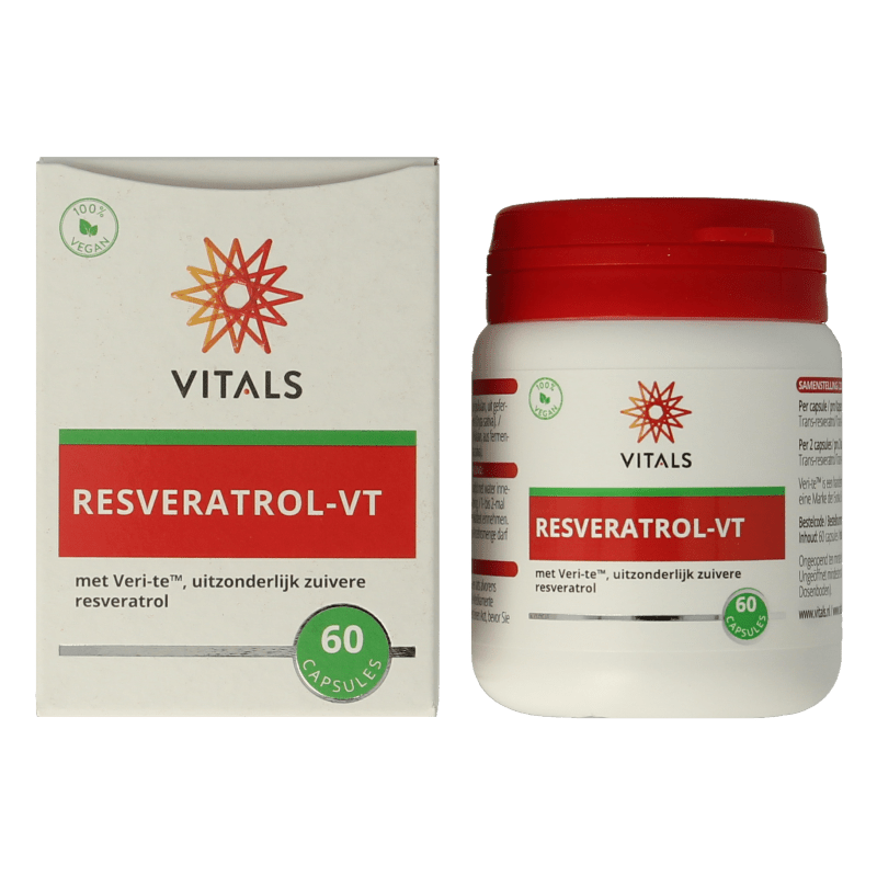 Vitals Resveratrol - VT 60 Capsules - DrogistWereld