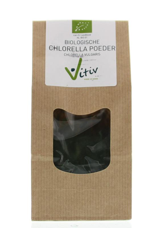 Vitiv Chlorella poeder bio 125 Gram - DrogistWereld