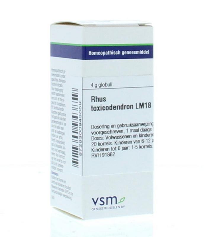 VSM Rhus toxicodendron LM18 4 Gram - DrogistWereld