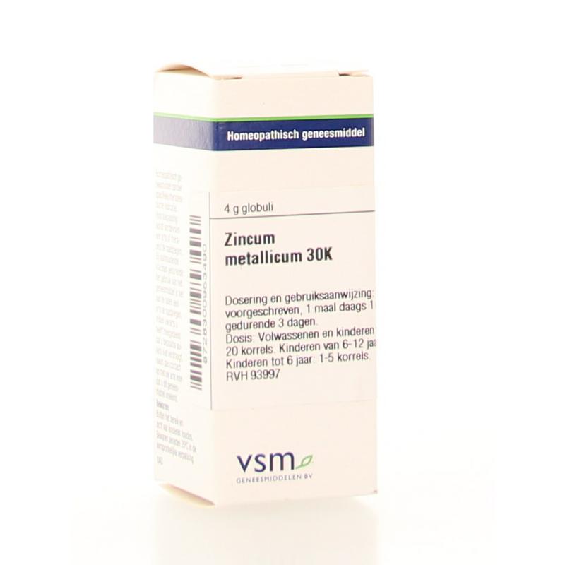VSM Zincum metallicum 30K 4 Gram - DrogistWereld