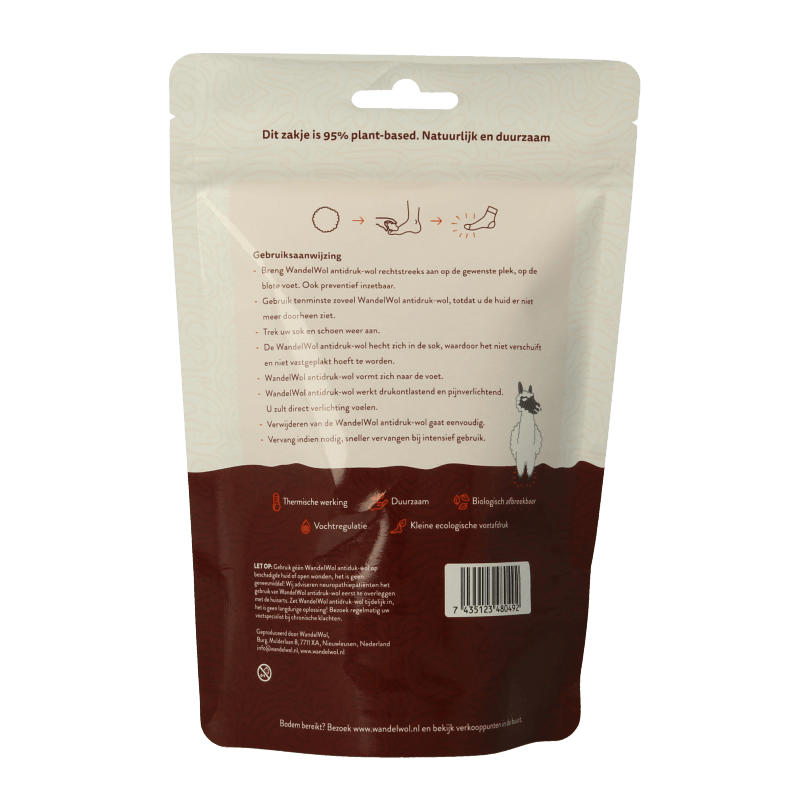Wandelwol Antidruk - wol lanolinevrij 20 Gram - DrogistWereld