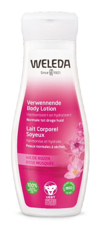 Weleda Wilde rozen verwennende bodylotion 200 Milliliter - DrogistWereld