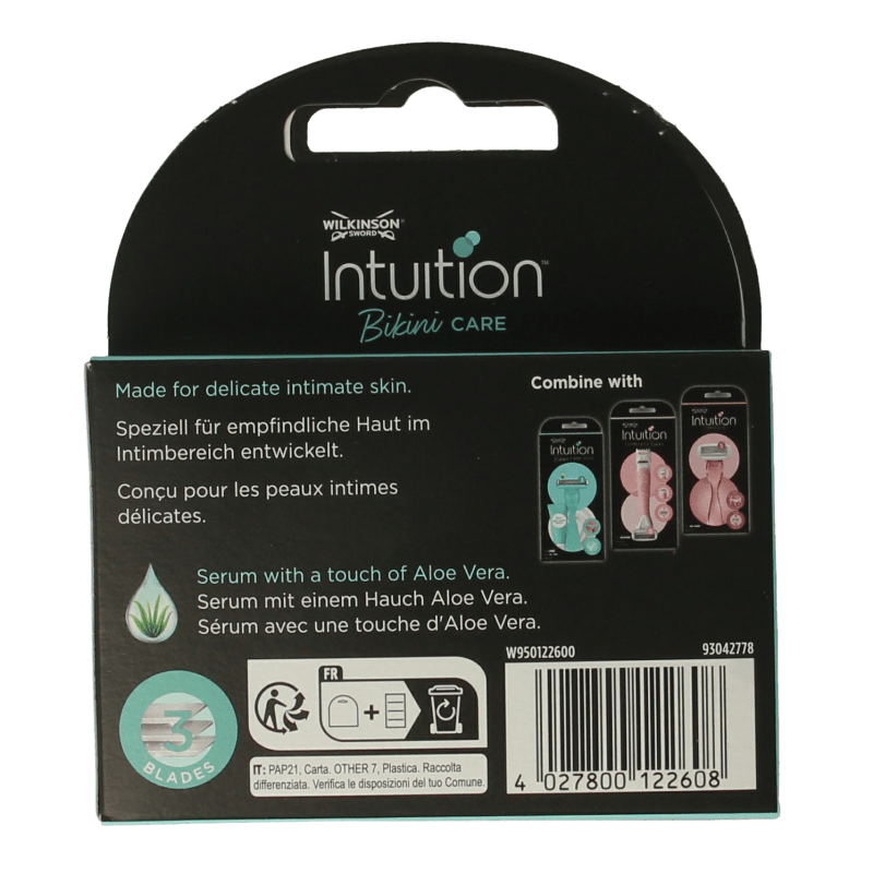 Wilkinson Intuition bikini care mesjes 3 Stuks - DrogistWereld