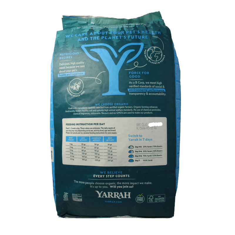 Yarrah Adult hondenvoer met kip bio MSC 5000 Gram - DrogistWereld