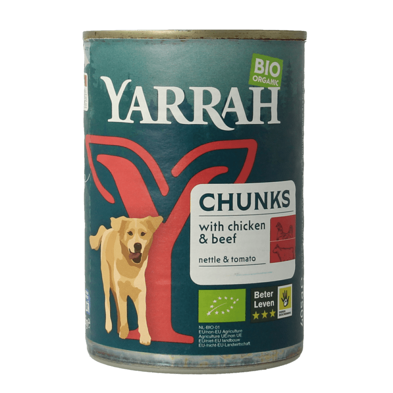 Yarrah Hond brok rund in saus bio 405 Gram - DrogistWereld
