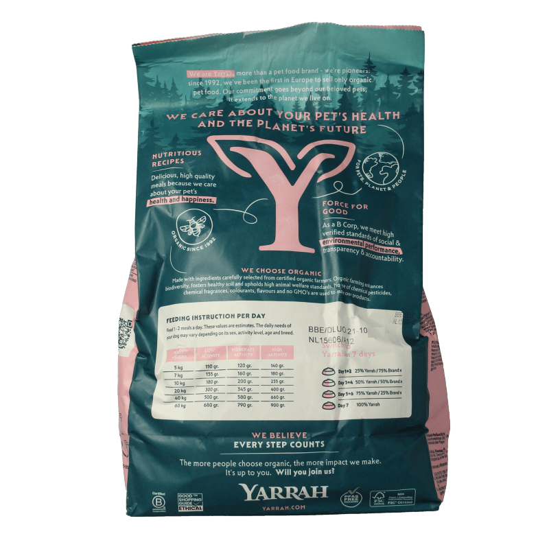 Yarrah Hondenvoer sensitive bio MSC 2000 Gram - DrogistWereld