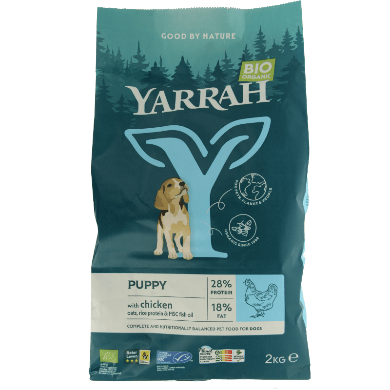 Yarrah Puppy hondenvoer bio 2000 Gram - DrogistWereld
