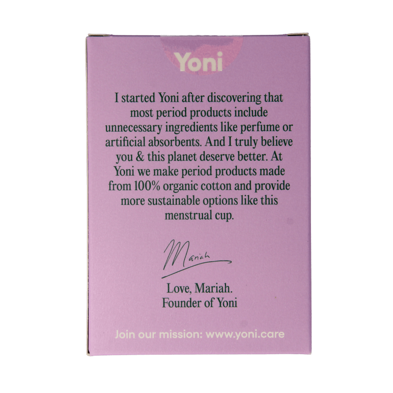Yoni Menstruatiecup maat 1 1 Stuks - DrogistWereld