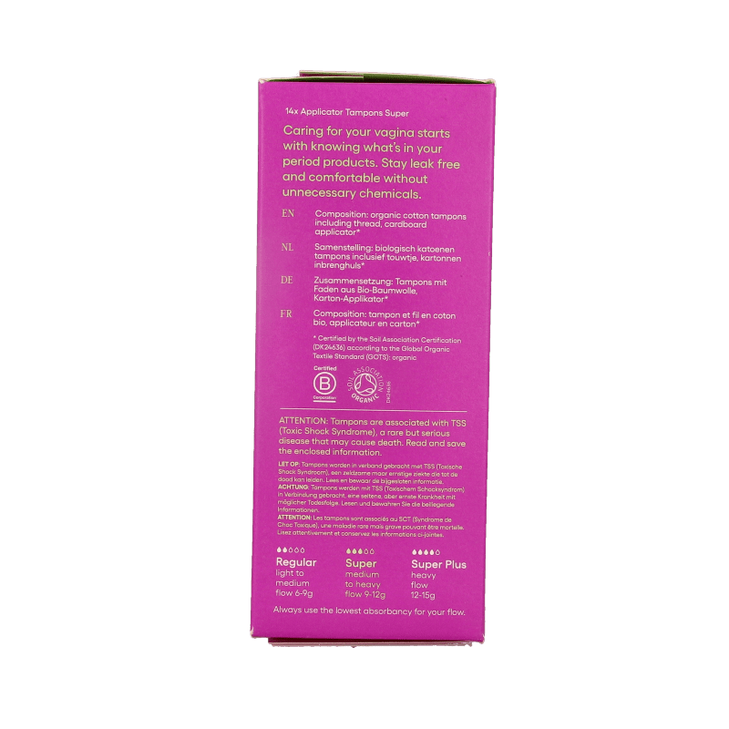 Yoni Tampons super met applicator 14 Stuks - DrogistWereld