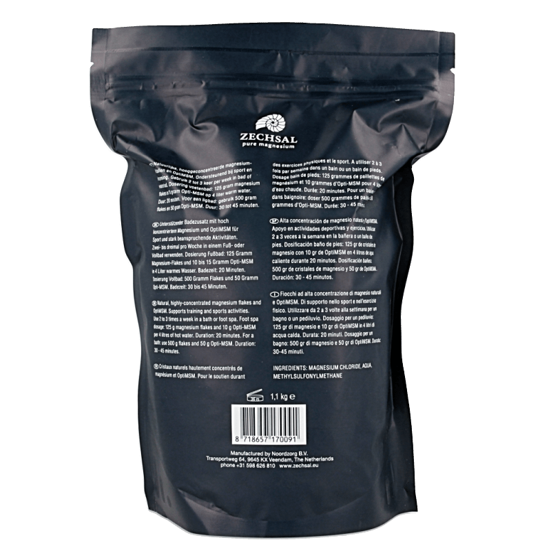 Zechsal Sport magnesium & opti MSM 1100 Gram - DrogistWereld