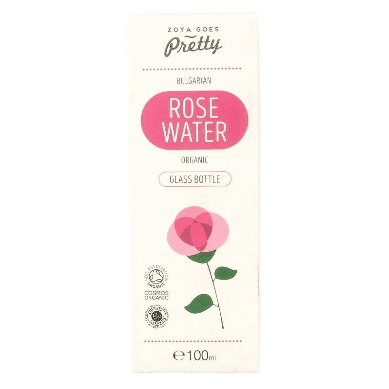 Zoya Goes Pretty Organic rose water glass bottle 100 Milliliter - DrogistWereld