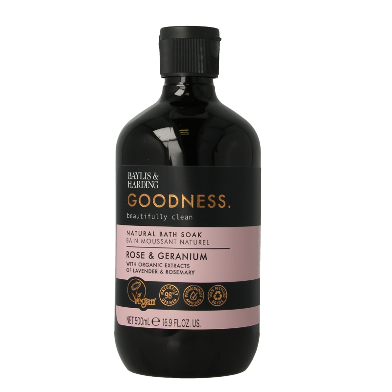 Baylis & Harding Bath soak goodness rose & geranium 500 Milliliter