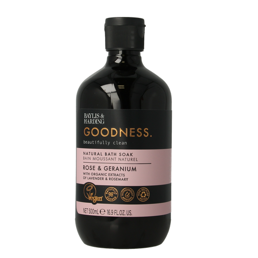 Baylis & Harding Bath soak goodness rose & geranium 500.00 Milliliter