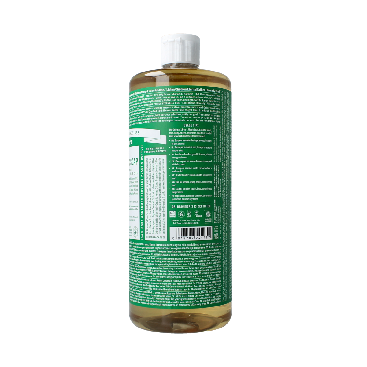 Dr Bronners Liquid soap amandel 945.00 Milliliter