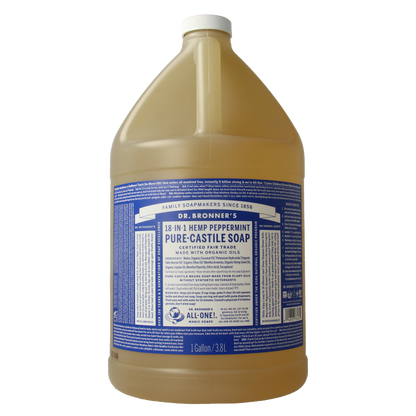 Dr Bronners Liquid soap peppermint 3800 Milliliter