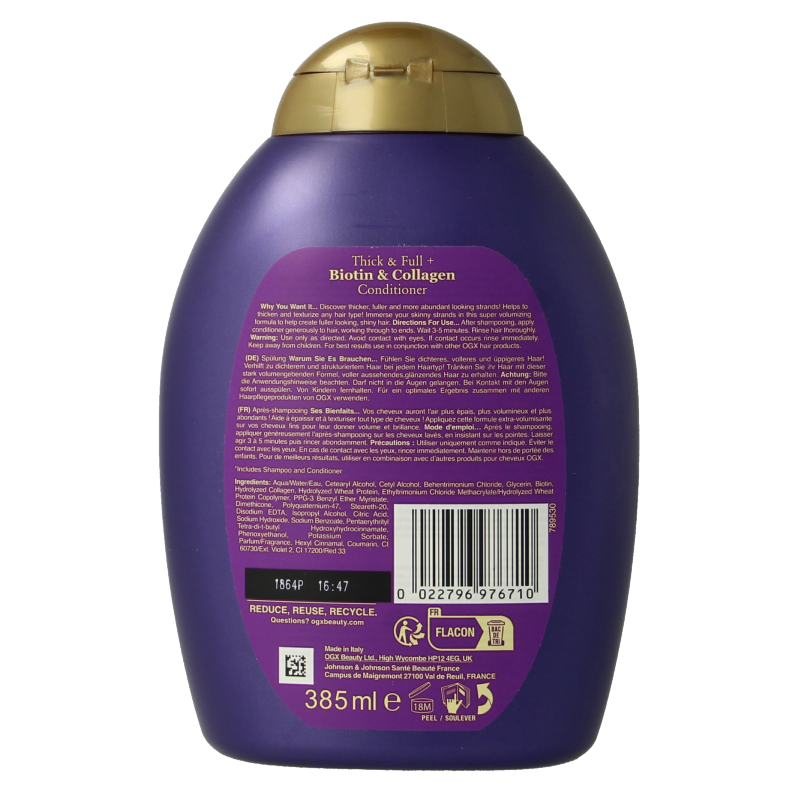 OGX Thick & full biotin & collagen conditioner bio 385 Milliliter