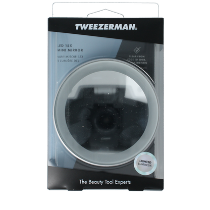 Tweezerman Spiegel mini LED vergroot 15x 1 Stuks