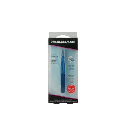 Tweezerman Slant tweezer bell bottom blue 1.00 Stuks