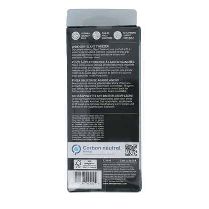Tweezerman Slant tweezer no slip with grip 1.00 Stuks