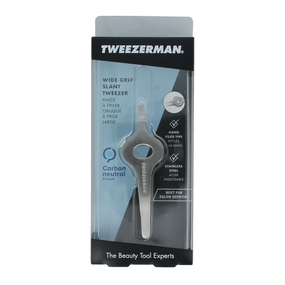 Tweezerman Slant tweezer classic with grip 1.00 Stuks