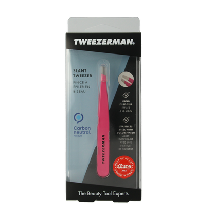 Tweezerman Slant pretty in pink 1.00 Stuks