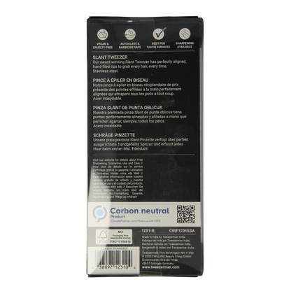 Tweezerman Slant tweezer klassiek stainless steel 1.00 Stuks