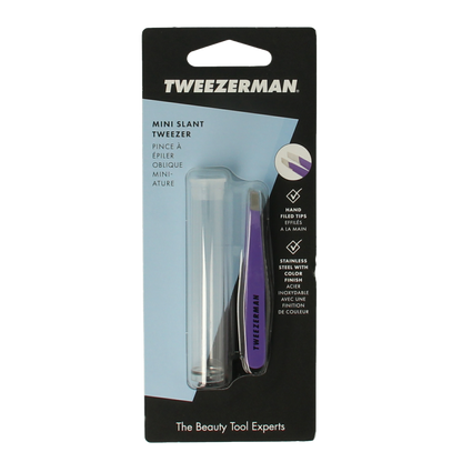Tweezerman Mini slant tweezer blooming lilac 1.00 Stuks