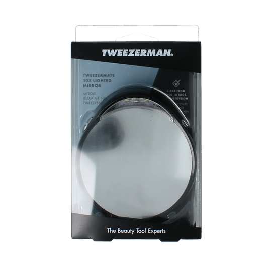 Tweezerman Spiegel met licht vergroot 10x 1.00 Stuks