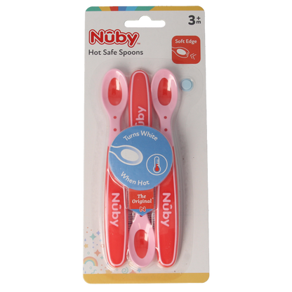 Nuby Warmtegevoelige lepeltjes 3+ maanden assorti 3 Stuks