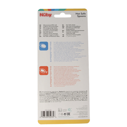Nuby Warmtegevoelige lepeltjes 3+ maanden assorti 3 Stuks