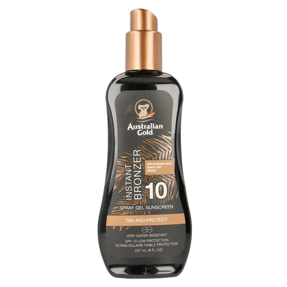 Australian Gold Spray gel met bronzer SPF10 237 Milliliter