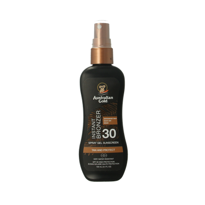 Australian Gold Spray gel met bronzer SPF30 100.00 Milliliter