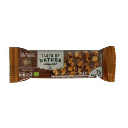 Taste Of Nature Dark chocolate peanut caramel bio 40 Gram