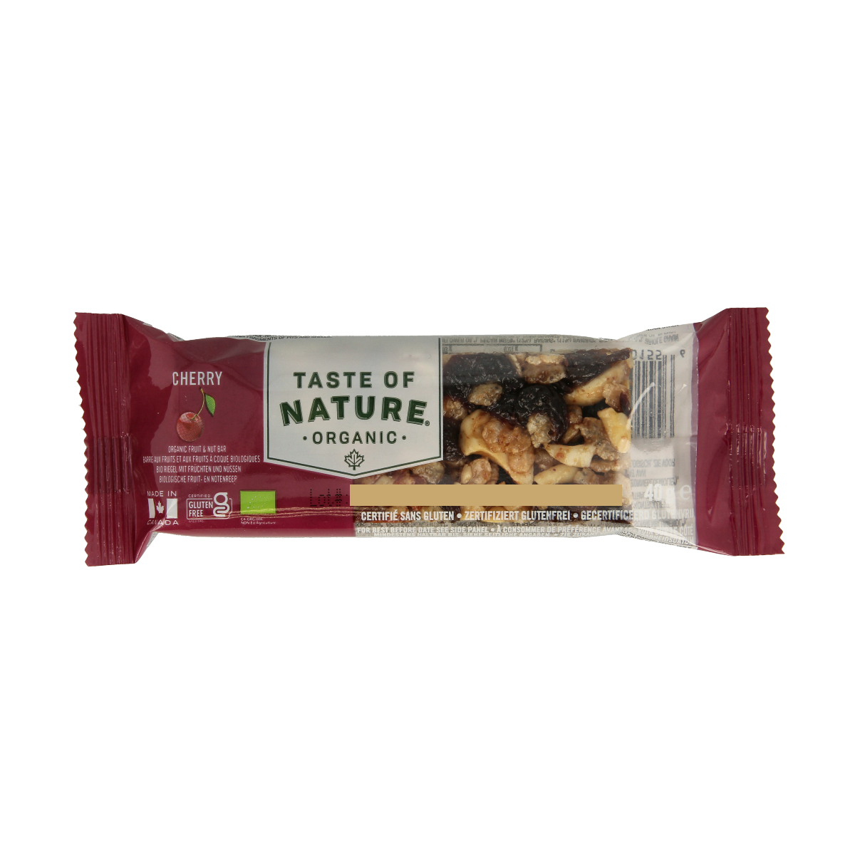 Taste Of Nature Kersen granenreep bio  40.00 Gram