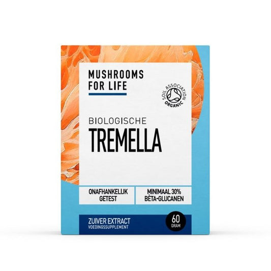 Mushrooms for Life Tremella paddenstoelen poeder bio 60 Gram